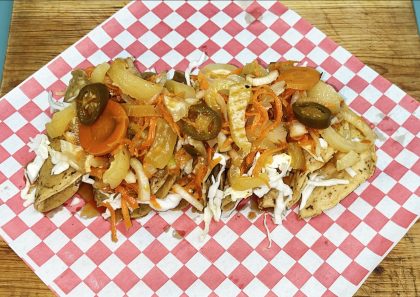 Orden de Tacos Dorados C/Cueritos (8)